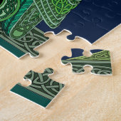 Puzzle Chouette verte celtique (Côté)