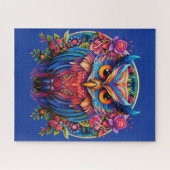 Puzzle Chouette vibrante - Boho coloré (Horizontal)