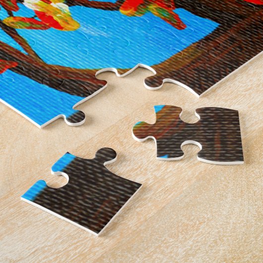 Puzzle Chouettes amusantes Forêt de Whimsical Art Créatio (Côté)
