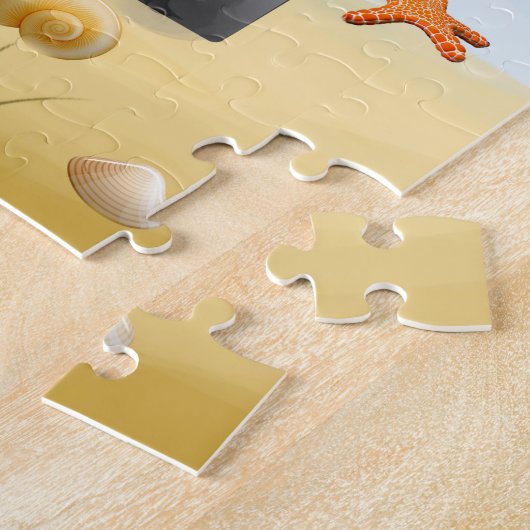 Puzzle chow chow Chien conduite sur la plage (Côté)
