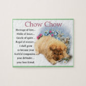 Puzzle Chow Chow Héritage de l'amour (Horizontal)