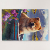 Puzzle Chow Chow sur une pagaie : une aventure Pittoresqu (Horizontal)