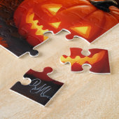 Puzzle Chow Chow Temple Haunted Halloween Art (Côté)