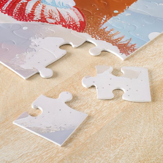 Puzzle Chow Chow Winter Wonderland Noël Joie (Côté)