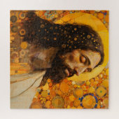 Puzzle Christ Golden Abstrait Art (Horizontal)