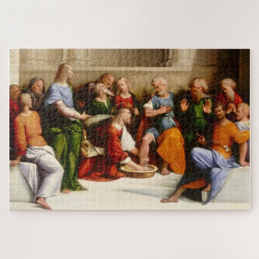 Puzzle Christ Laver les pieds des disciples, Garofalo (Horizontal)