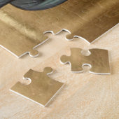 Puzzle Christ le bon berger orthodoxe icône chrétienne or (Côté)