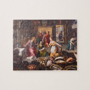 Puzzle Christ with Martha and Mary by Joos Goemare