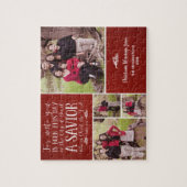 Puzzle Christian Christmas Collage Luke 2 Photo Rouge (Vertical)