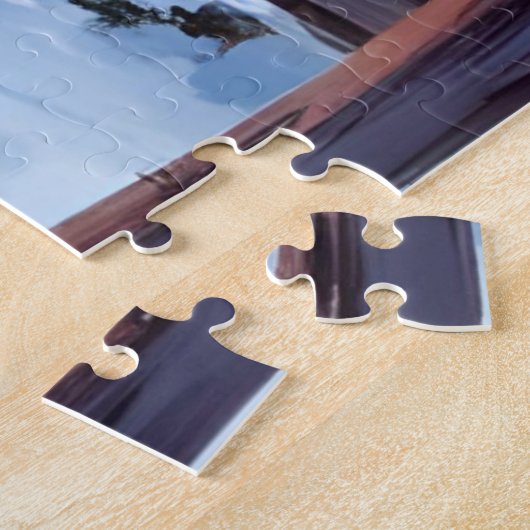 Puzzle Christmas Cabin Forest Winter Snow (Côté)