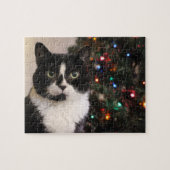 Puzzle Christmas Cat (Horizontal)