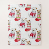 Puzzle Christmas Dog & Cat (Vertical)