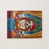 Puzzle Christmas Dog Dinner Festive Holiday Feast (Horizontal)