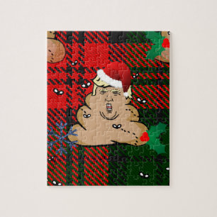 Puzzle christmas dump trump