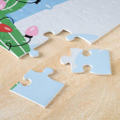 Puzzle Christmas Flamingo with Cactus (Côté)