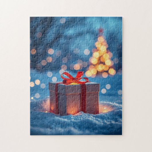 Puzzle Christmas gift (Vertical)