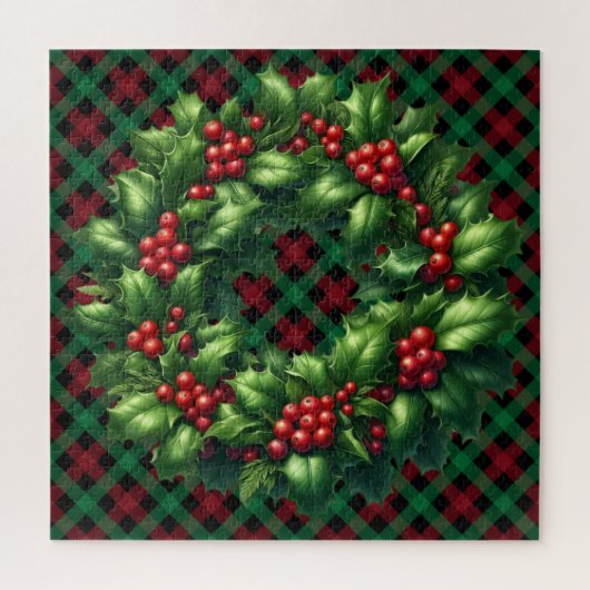 Puzzle Christmas Holly Wezzle (Vertical)