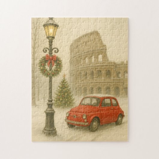 Puzzle Christmas in Rome Italy – Holiday Art (Vertical)