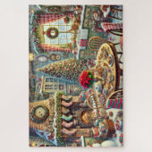 Puzzle Christmas Kitchen Wonderland Cozy Stocking & Tree (Vertical)