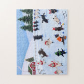 Puzzle Christmas Labrador Fun Peinture (Vertical)