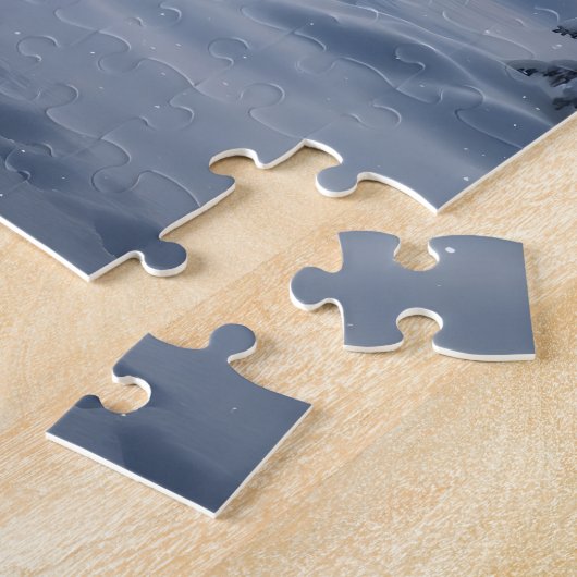 Puzzle Christmas night with Santa's reindeer (Côté)