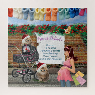 Puzzle Christmas Polka-Dot Street Art Scene