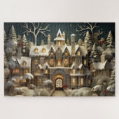 Puzzle Christmas Snowy Manor Storybook Wonderland (Horizontal)