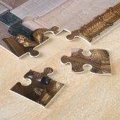 Puzzle Christmas steps President Donald Trump & Melania (Côté)