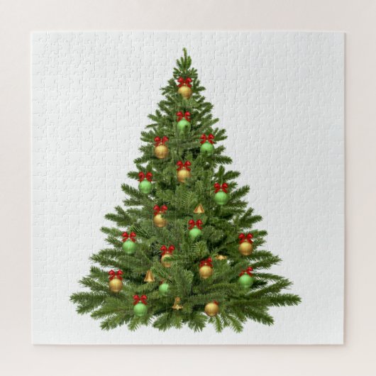 Puzzle Christmas Tree Holidays Christmas Bauble (Vertical)