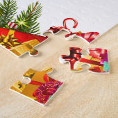 Puzzle Christmas tree with decorations and poison boxes (Côté)