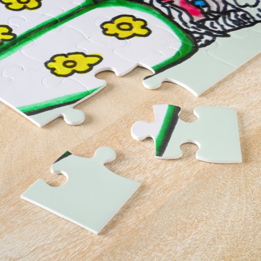 PUZZLE CHRISTMAS WAITING FOR SANTA   (Côté)