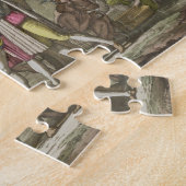 Puzzle Christophe Colomb (1451-1506) avec Ameri indigène (Côté)