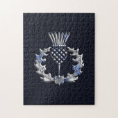 Puzzle Chrome comme le chardon d'écossais d'impression de (Vertical)