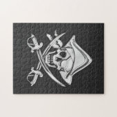 Puzzle Chrome comme Pirate sur Black Carbon Fiber (Horizontal)