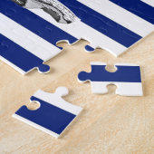 Puzzle Chrome voile sur les bandes marines (Côté)