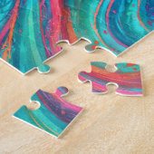 Puzzle “Chromisca” - Portrait d'enchanteresse fluide (Côté)