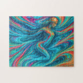 Puzzle “Chromisca” - Portrait d'enchanteresse fluide (Horizontal)