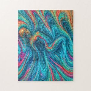Puzzle “Chromisca” - Portrait d'enchanteresse fluide