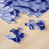 Puzzle Chrysanthème Bleu, William Morris (Côté)