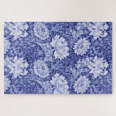 Puzzle Chrysanthème Bleu, William Morris (Horizontal)