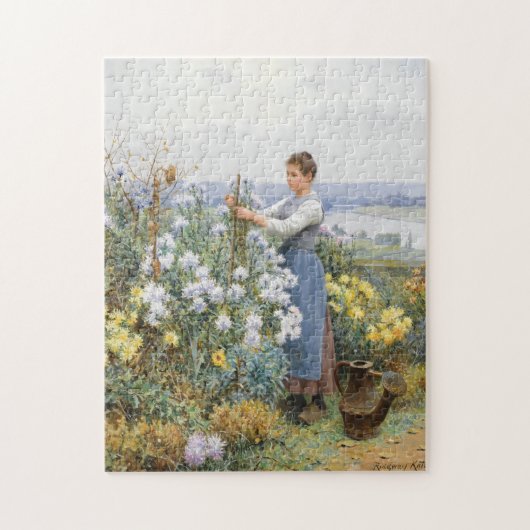Puzzle Chrysanthèmes | Daniel Ridgway Knight (Vertical)
