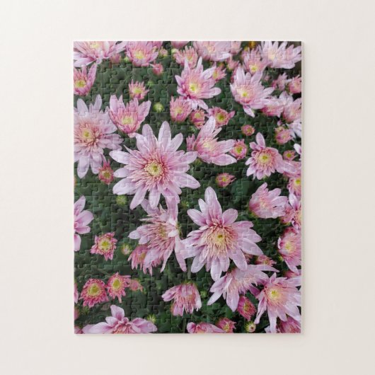 Puzzle Chrysanthèmes roses (Vertical)