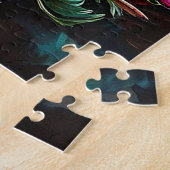 Puzzle Chrysanthèmes roses vibrants (Côté)