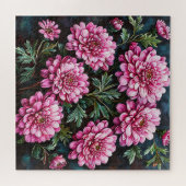 Puzzle Chrysanthèmes roses vibrants (Horizontal)