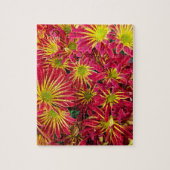 Puzzle Chrysanthèmes rouge et jaune Photo (Vertical)