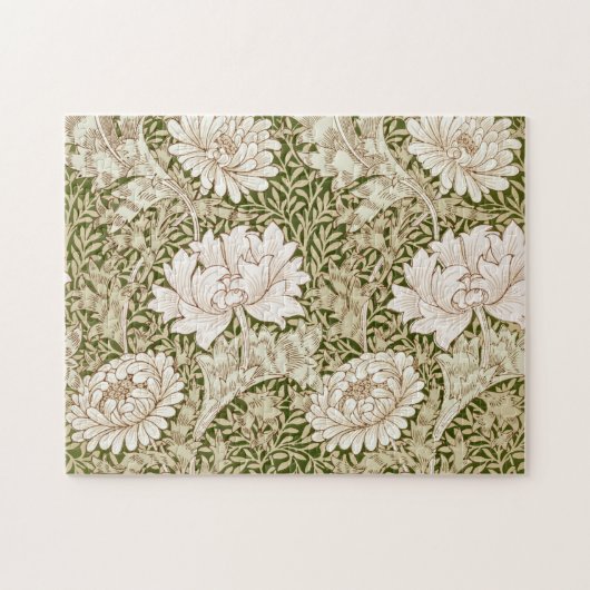 Puzzle Chrysanthemum Gold, William Morris (Horizontal)