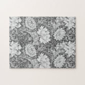 Puzzle Chrysanthemum Gray, William Morris (Horizontal)