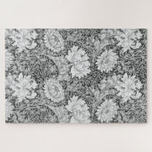 Puzzle Chrysanthemum Gray, William Morris (Horizontal)