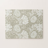 Puzzle Chrysanthemum Ivory, William Morris (Horizontal)