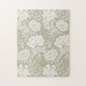 Puzzle Chrysanthemum Ivory, William Morris (Vertical)